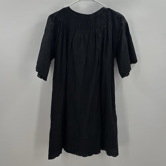 J. Crew Jolie dress in eyelet cotton poplin in Black size XS NWT CA988 - Picture 3 of 12